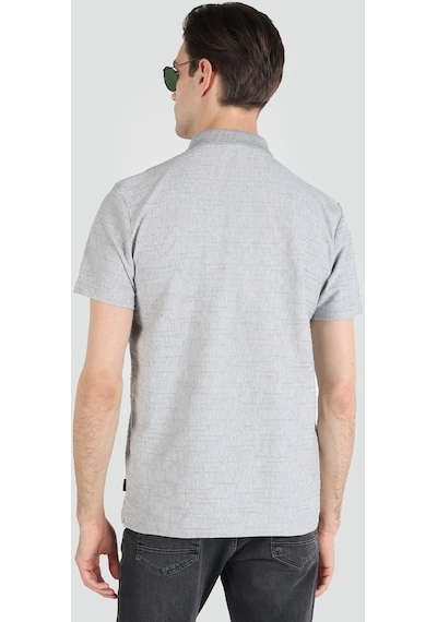 Colin'S Regular Fit Gri Erkek Polo Yaka Kısa Kol Tişört Cl1043613_Q1.V2_Gra