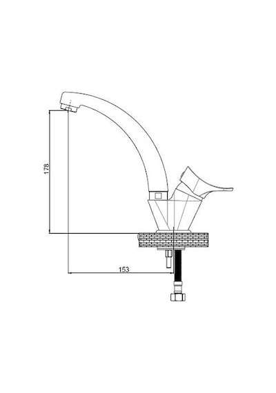 Gpd Florus MTL170 Tek Gövde Lavabo Bataryası