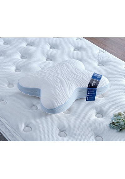 Doqu Visco Kelebek Yastık 055x046 Beyaz