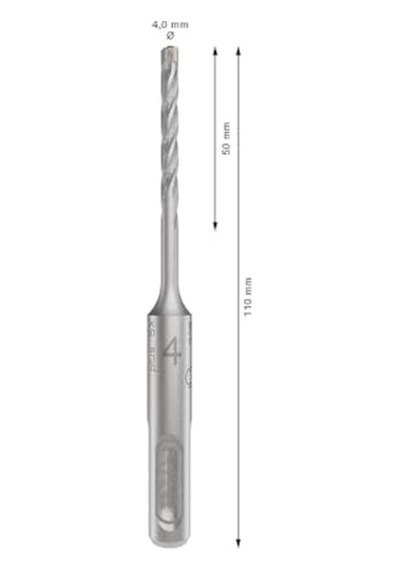 Ayrex 1x Pro Sds Plus-5x Kırıcı Delici Delme Ucu Donatılı Beton, Beton, Ø 4,00 Mm, Professional Aksesuar Kırıc