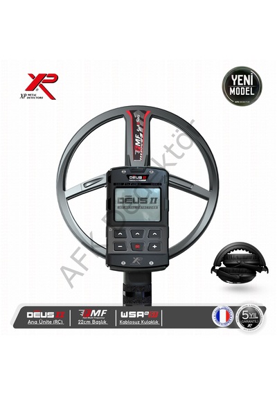 Xp Deus 2 Rc Metal Dedektörü 22 Cm Fmf Başlık + Wsa2xl St Kablosuz Kulaklık Hassas Arama