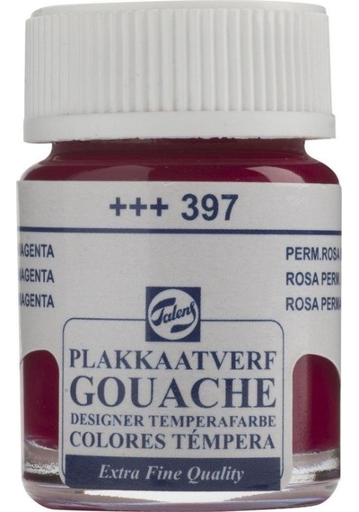 Talens Guaj Boya Cam Şişe 16Ml 397 Permanent Rose Magenta Kırmızı