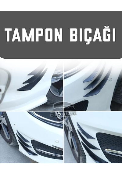 Honda Civic Fb7/fc5/fe1 Tampon Bıçağı Karbon 6'lı Kanatlı