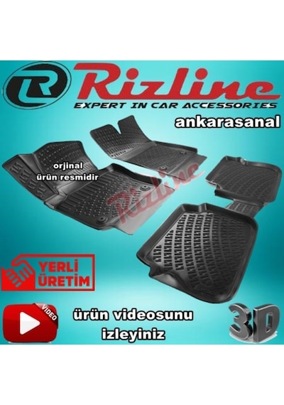 Vw Caddy 3D Paspas Havuzlu Siyah 2011-2015 Arası 4 Prç N11.27546