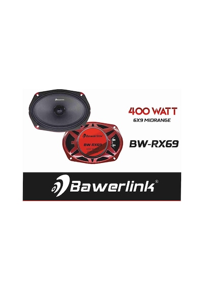 Bawerlink Bw-rx69 Deprem Serisi Oval Kurşun Göbek 6x9 Oto Midrange Hoparlör Çifti 800w-400w Rms