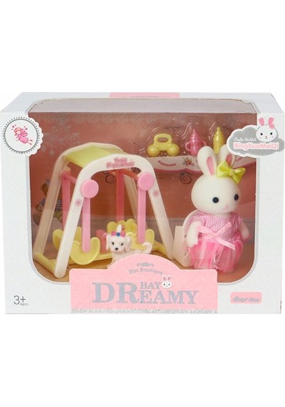 Bay Dreamy Mini Tavşan Aksesuarlı Salıncak Seti