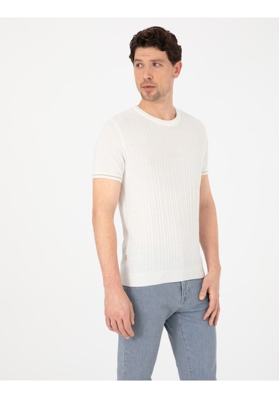 Pierre Cardin Erkek Ekru Kazak /triko 50303616-vr019 Ekru