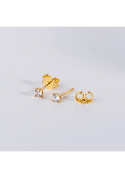 Goldkupe 14 Ayar Tektaş Altın Küpe 0,70 Gr-1215