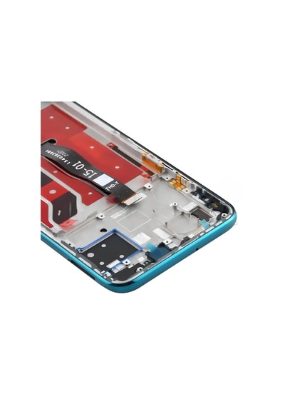 Tkgz - P40 Lite Lcd Ekran Dokunmatik Service Pack - Full Çıtalı Yeşil Siyah