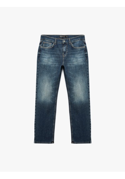 Koton Pamuklu Düz Paça Normal Bel Straight Fit Jean Pantolon - Mark Jean Koyu İndigo 6sam40161nd Koton Pamuklu Düz Paça Normal Bel Straight Fit Jean Pantolon - Mark Jean Koyu İndigo 6sam40161nd