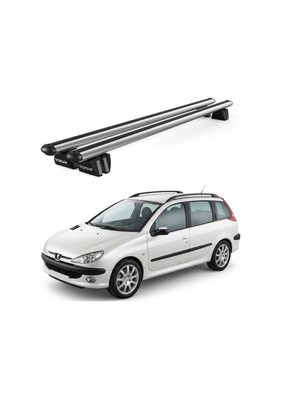 Pençe Peugeot 206 Sw 2002-2007 Uyumlu Gri Ara Atkı 109cm Port Bagaj Tavan Barı