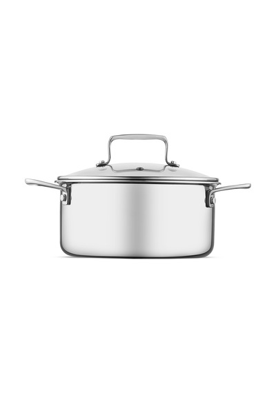 Emsan Pro Tri Ply Derin Tencere Çelik 24 Cm Gümüş
