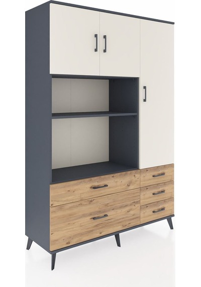 Hyperion Dolap 7 Raflı 5 Çekmeceli 3 Kapaklı 132x44x195 Antrasit-aytaşı/çam Aytası/atlas Çam Hyperion Dolap 7 Raflı 5 Çekmeceli 3 Kapaklı 132x44x195 Antrasit-aytaşı/çam Aytası/atlas Çam