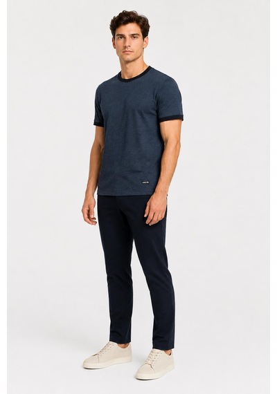 Alexandergardi Yaka Detaylı T-shirt Koyu Lacivert