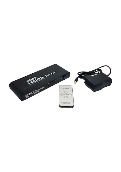Fully 5 Port 5x1 Hdmı Switch Full Hd - Kumandalı