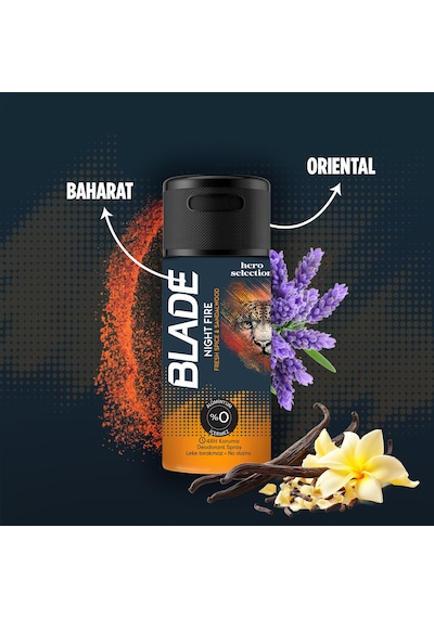 Emotion Gold Bliss Kadın Deodorant & Blade Night Fire Erkek Deodorant 4x90 Ml Seyahat Seti