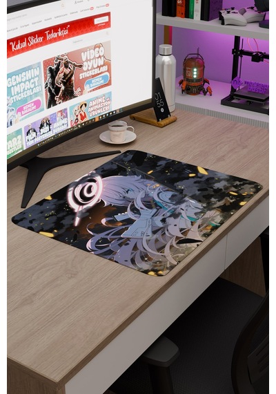 Blue Archive Kaymaz Dikişli Kauçuk Oyuncu Mousepad V3 - 48x40 Xl Gaming Mouse Pad Fare Altlığı