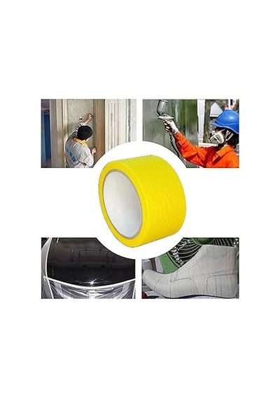 Renkli Maskeleme Kağıt Bant Boya Bandı 50mmx20mt Sarı Bant Marketim