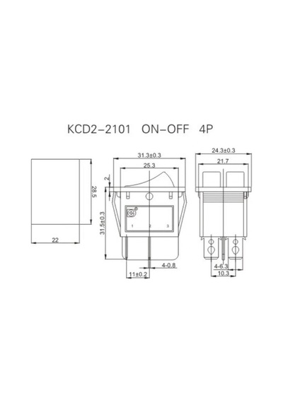 Ic-103 İkili Işıksız Anahtar 4p