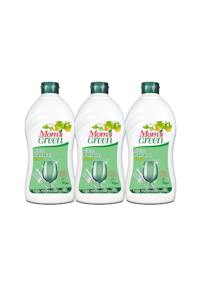 Mom's Green Limonlu Bulaşık Makinesi Parlatıcısı 3 x 500 ML