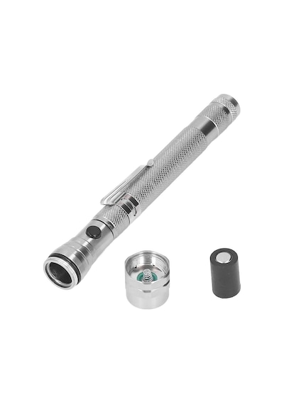 Powermaster Mx-2808 Mıknatıslı 360 Derece Döner Başlıklı 3 Ledli Beyaz Işık El Feneri