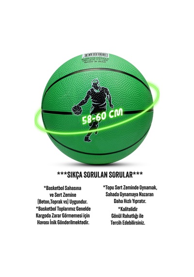 Mini Boy Basketbol Topu İç Dış Mekan Pompa Hediyeli 3 Numara Renkli