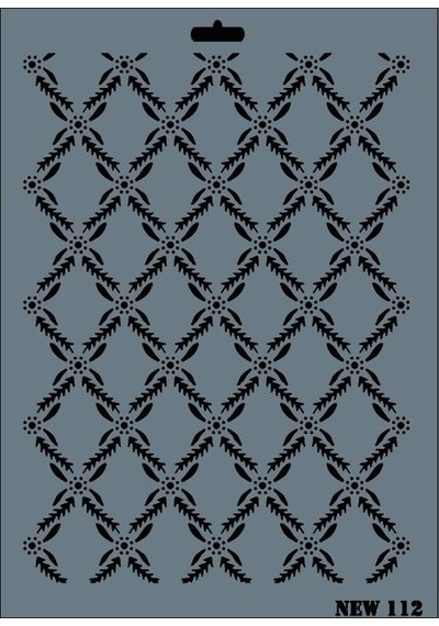 Rich New Seri N-112 Stencil 35X25 Cm