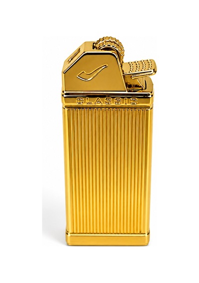 Premium Metal Gazlı Çakmak Klasik Tasarım Sarı