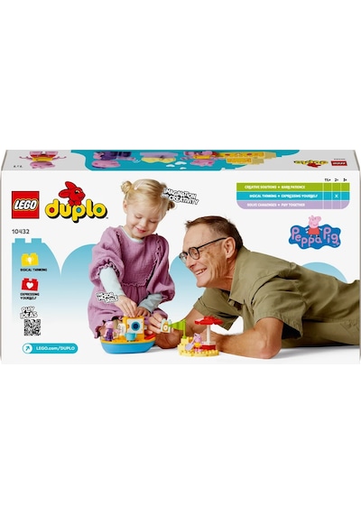LEGO® DUPLO® Peppa Pig Tekne Gezisi 10432 - 2+ Eğitici Oyuncak Yapım Seti (23 Parça)