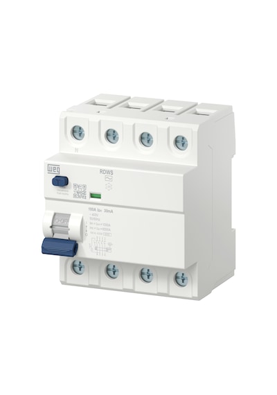 Weg Rdws-ac-30-25-4-d34 3p+n, 25 A, 30 Ma, 6 Ka , Ac Tipi, Kaçak Akım Rölesi