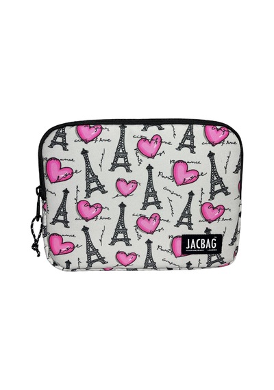 Jacbag Paris Gri/pembe Kadın/kız Çocuk Tablet Çantası/kılıfı Suya Dayanıklı Malzeme Tablet Kılıfı Jacbag Paris Gri/pembe Kadın/kız Çocuk Tablet Çantası/kılıfı Suya Dayanıklı Malzeme Tablet Kılıfı
