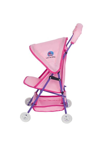 Baby Oyuncak Metal Bebek Arabası Oyuncak Puset Mor - Pembe