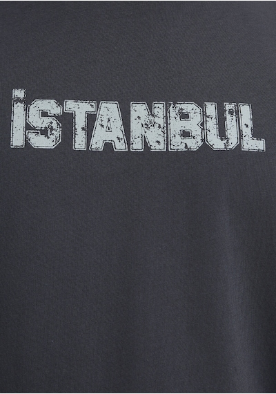 Mavi - İstanbul Baskılı Antrasit Tişört 0613593-80106