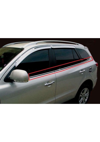 Hyundai Santa Uyumlu Fe 2006 2012 Cam Çıtası Krom