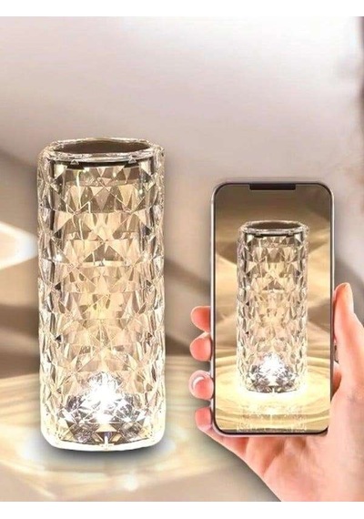 Modern Dokunmatik Kristal Lamba 16 Renkli Gece Lambası Diğer