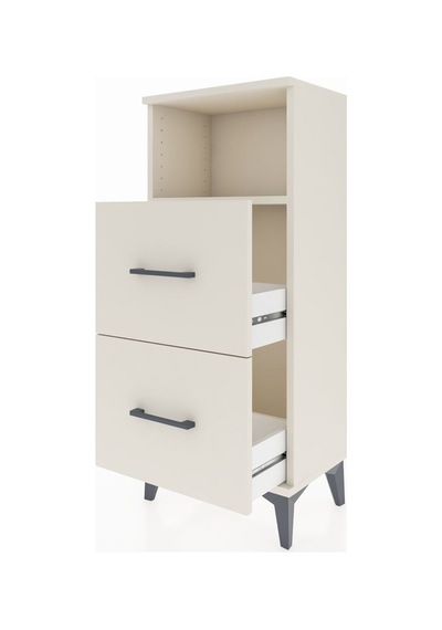Arges Komodin Tek Raflı 2 Çekmeceli 44x30x106 Aytaşı-aytaşı Aytaşı