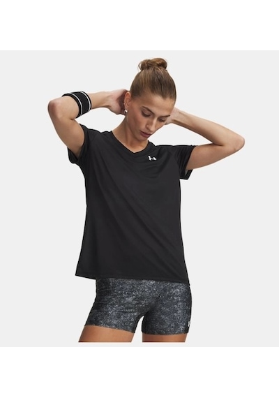 Under Armour Tech Ssv- Solid Kadın T-shirt 1384229-001 Siyah