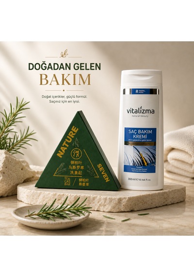 Vitalizma Biberiyeli Saç Bakım Sabunu Ve Saç Bakım Kremi İkili Avantajlı Set