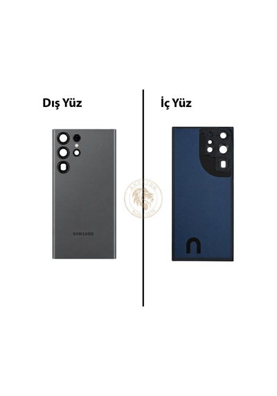 Samsung Uyumlu S23 Ultra Grafit Arka Pil Kapağı Batarya Kapağı Lazer Kesim Back Cover Çok Renkli