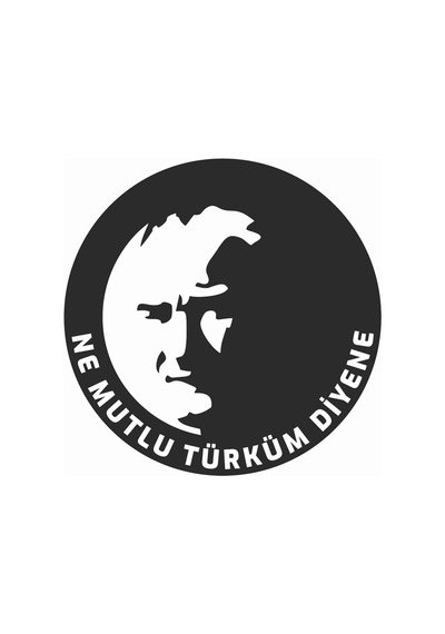 Ne Mutlu Türküm Diyene Duvar-tekne-vitrin-dekor Sticker 40 X 40 Cm