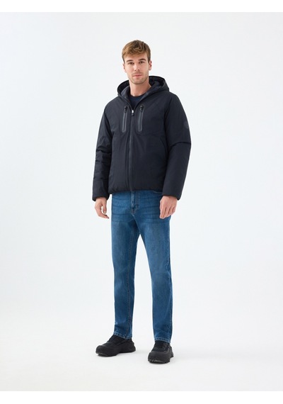 Regular Fit Erkek Mont Koyu Lacivert