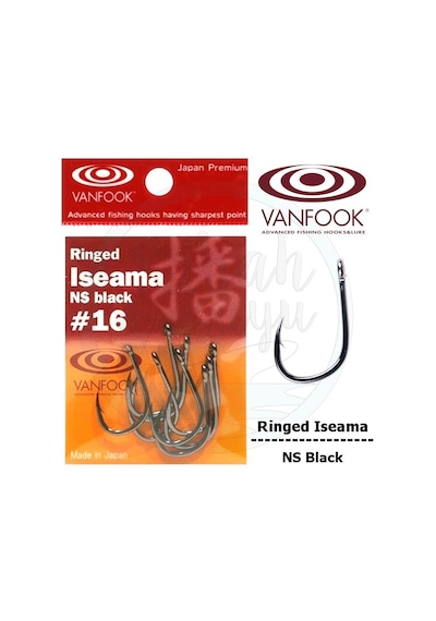 Vanfook Ringed Iseama Delikli Iğne Ns Black  16