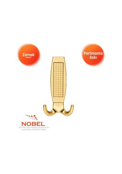 Eli Za Portmanto Askısı, Metal Vestiyer Askısı, 208 Gr, Dolap Ve Duvar Askılığıaltın Vidalı Altın