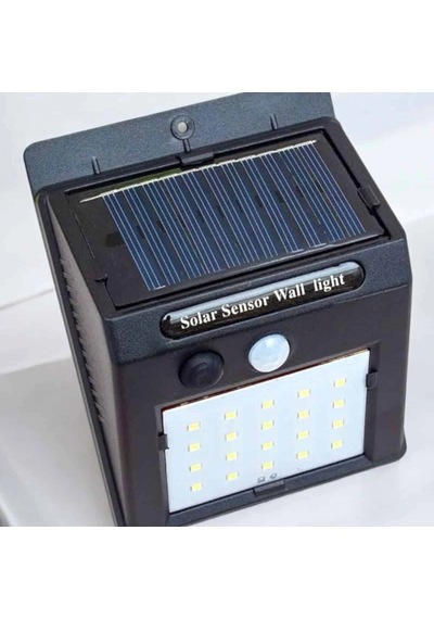Hareket Sensörlü Solar Led Dış Mekan Lambası 3 M Pır Algılama 1200 Mah Beyaz Işık