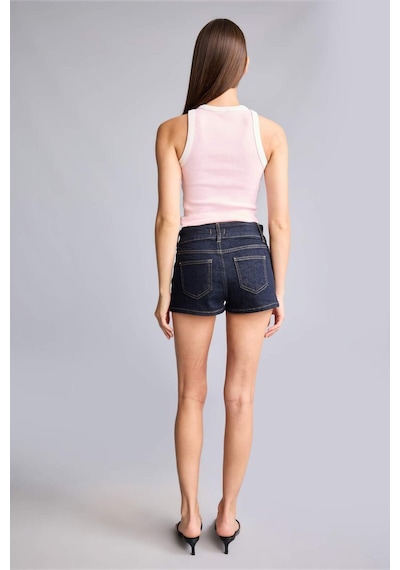 Defacto Kısa Kesim Jean İndigio Şort H0749ax26hsnm82 Mavi-nm82