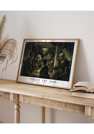 Çerçevesiz Poster Vincent Van Gogh Patates Yiyenler