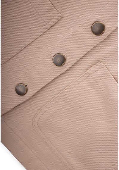 Gabardin Ceket 2-7 Yaş Bej Bej