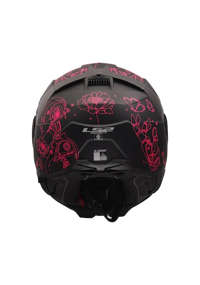 Ls2 Advant 2 Sophıa Mat Siyah-pembe Kask Pembe