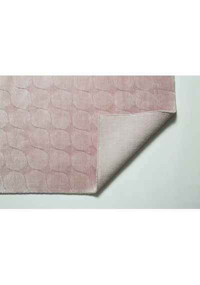 Çam Halı Emboss Jr 67 Pink Modern Desen Yeni Zellanda Yünü Ve Viskon El Dokuması Halı - 80x150 Pembe