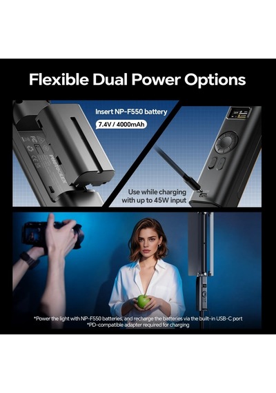 Photoolex B400 25w App Kontrollü Rgb Tube Led Işık - Tf-ls-140lw-pl